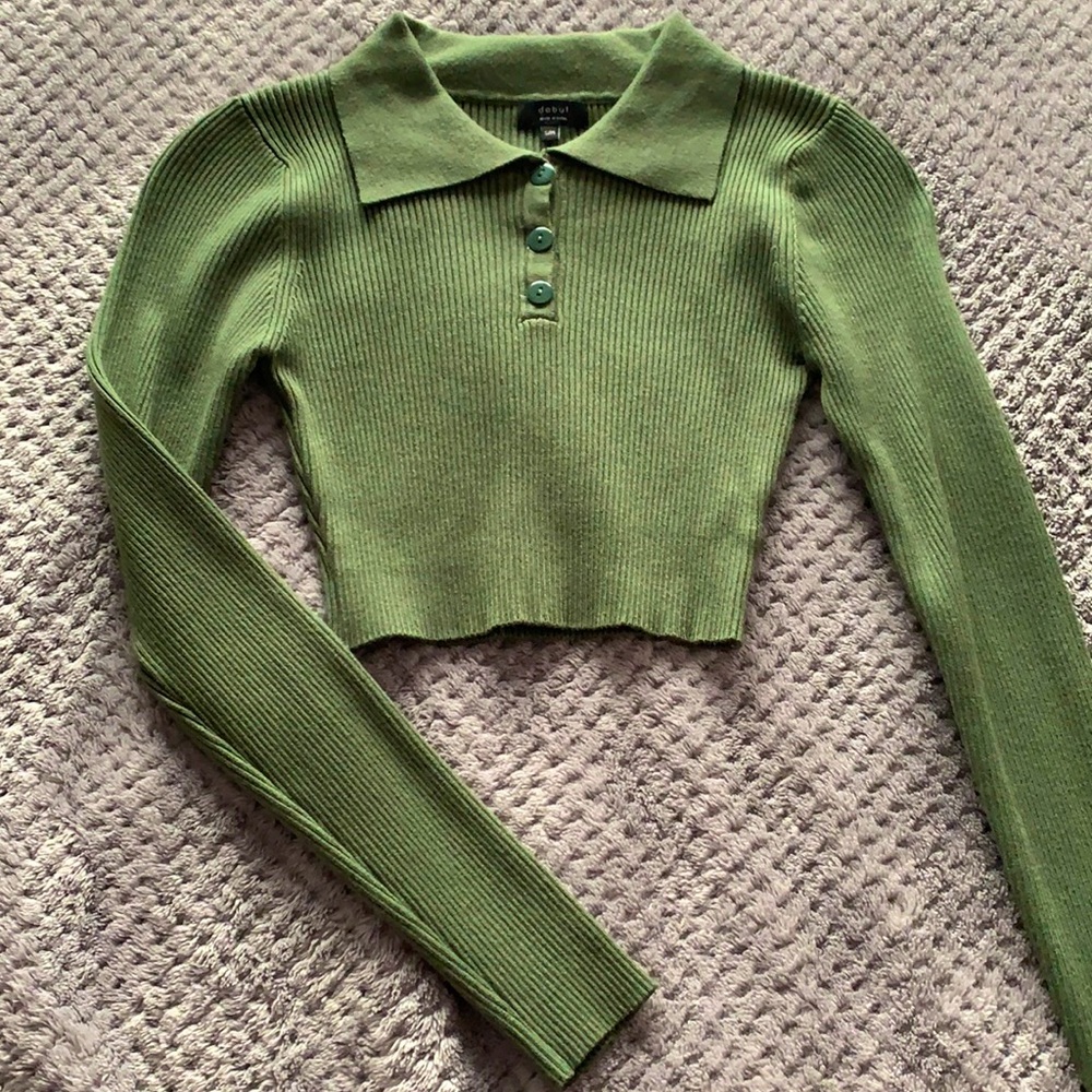 Debut - cropped long sleeve shirt